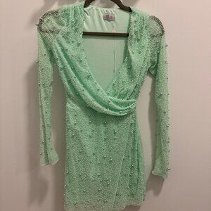 Oh Polly Green Mini Dress